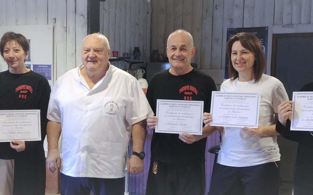 Remise des diplômes Shiatsu